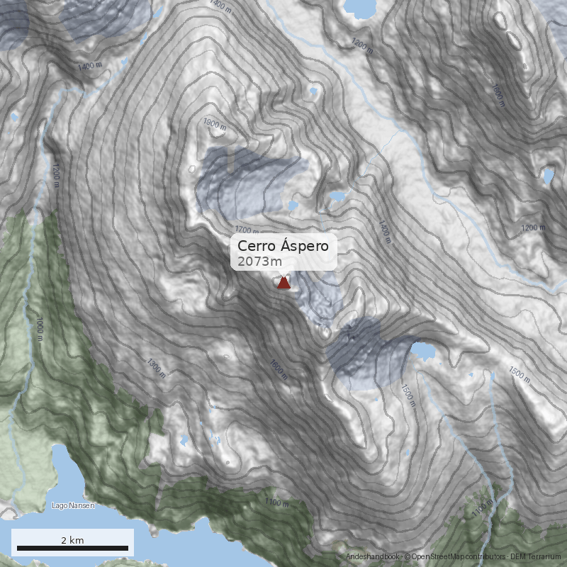Mapa Cerro Áspero