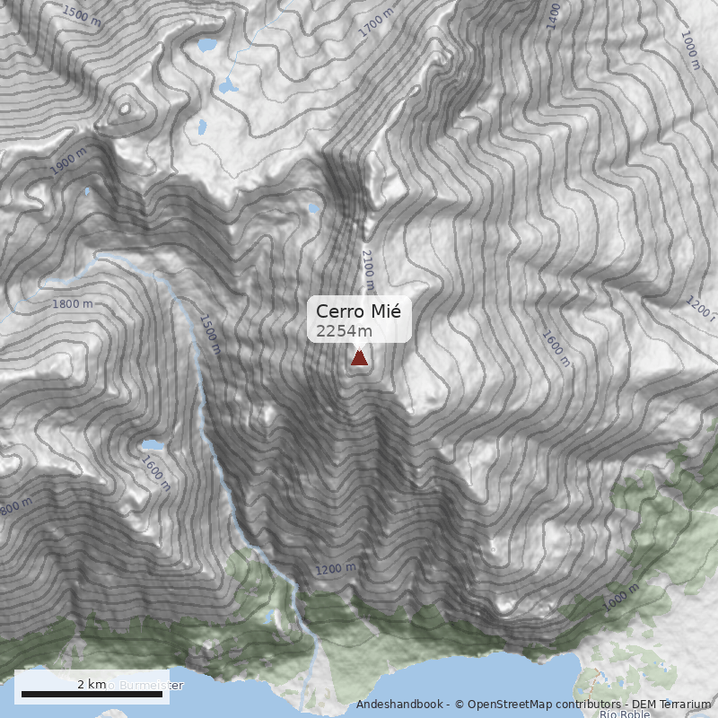 Mapa Cerro Mié