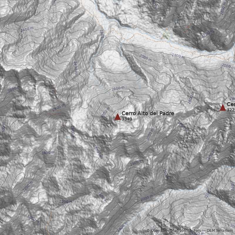 Mapa Cerro Alto del Padre