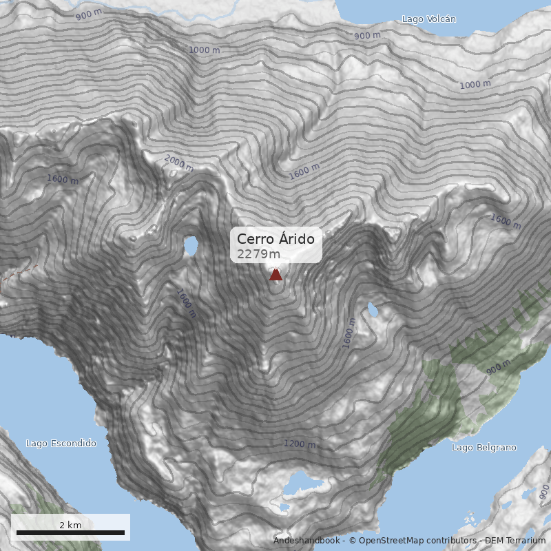 Mapa Cerro Árido