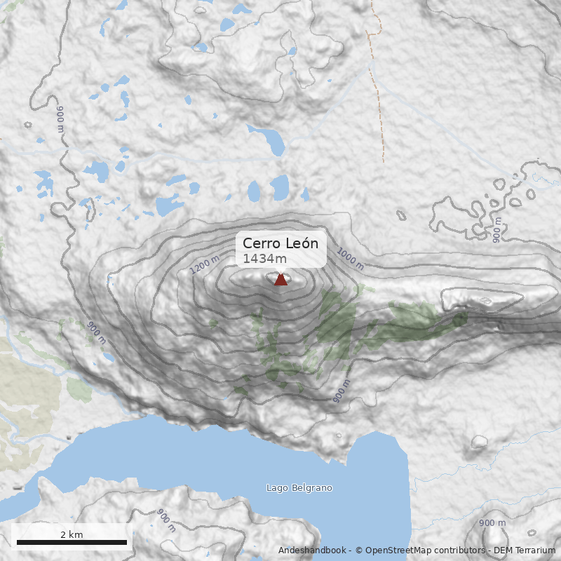 Mapa Cerro León