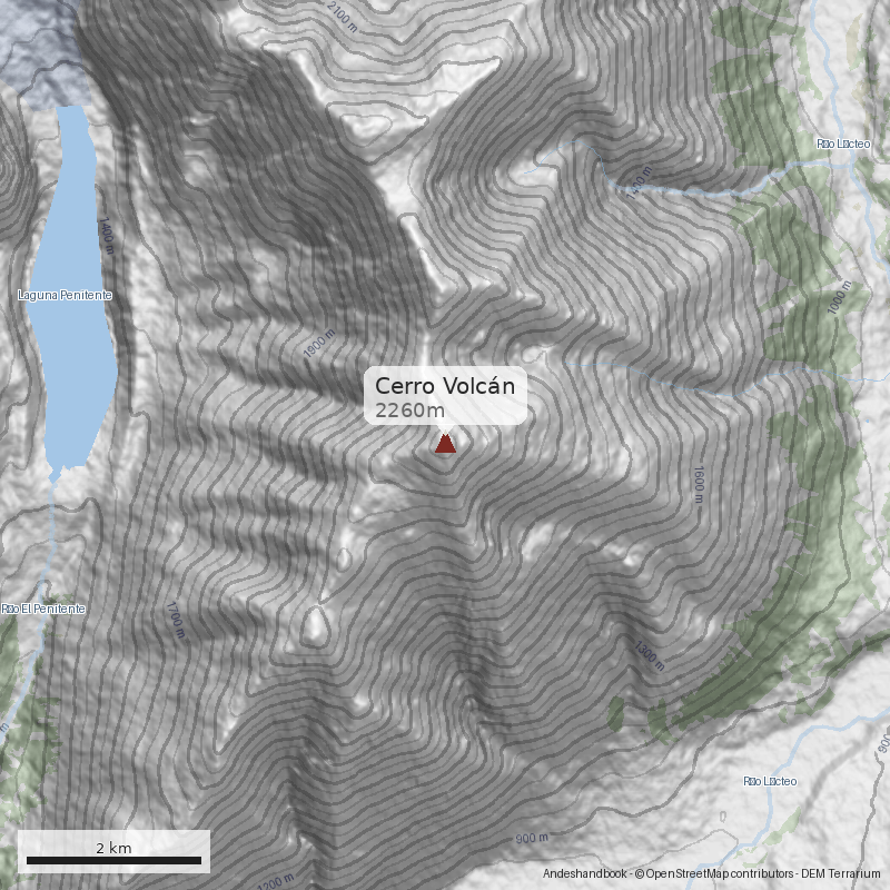 Mapa Cerro Volcán