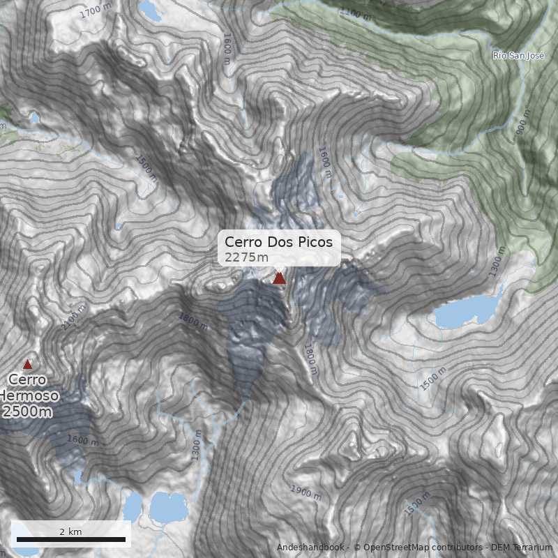 Mapa Cerro Dos Picos