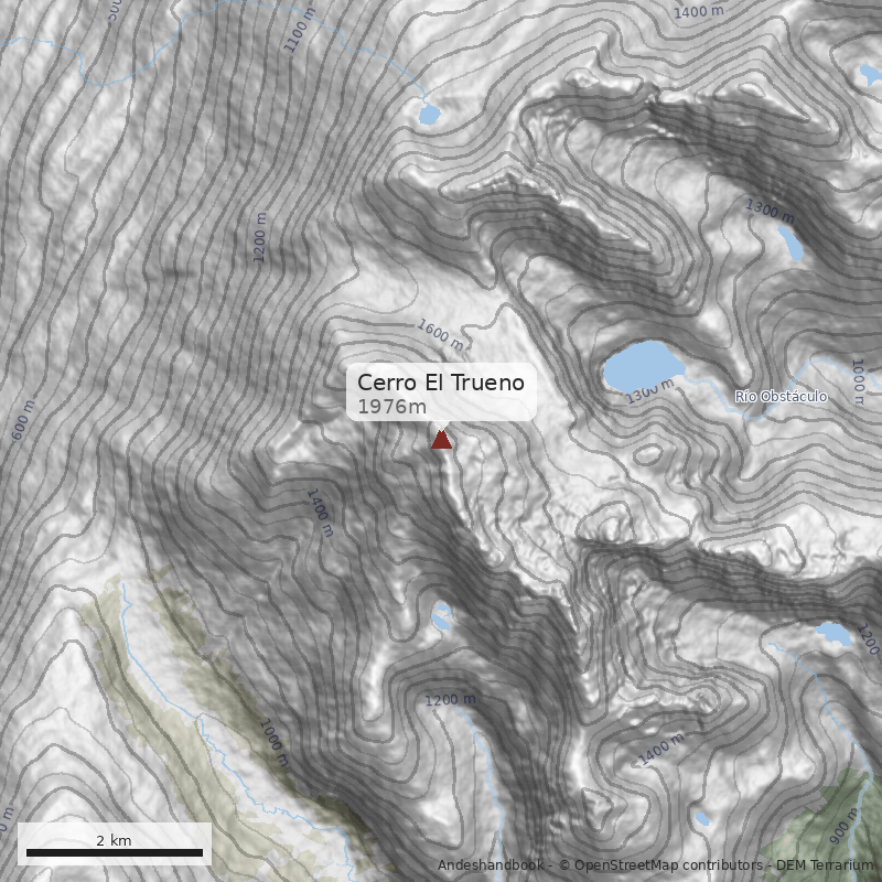 Mapa Cerro El Trueno