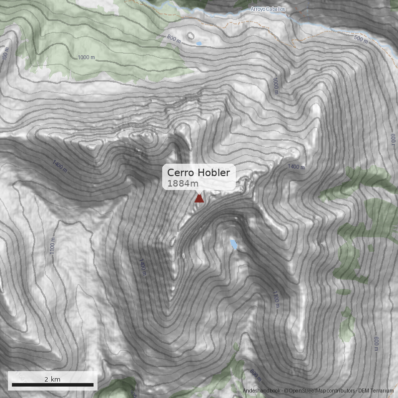 Mapa Cerro Hobler