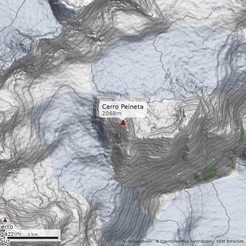 Mapa Cerro Peineta