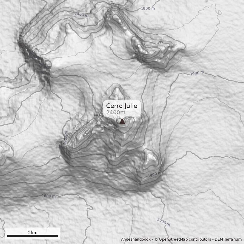 Mapa Cerro Julie