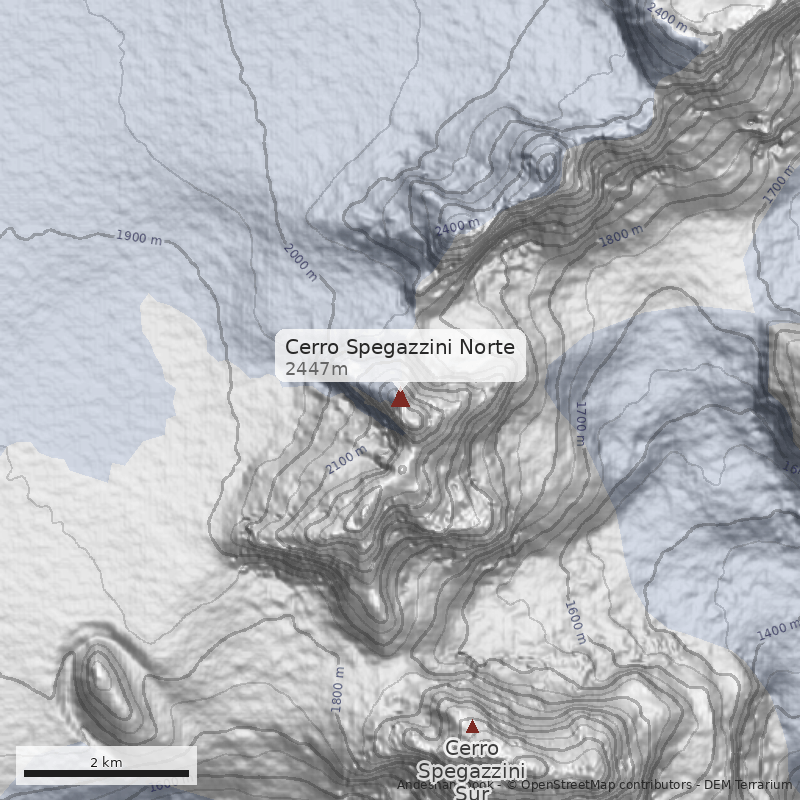Mapa Cerro Spegazzini Norte