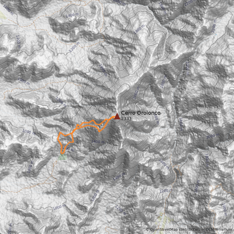 Mapa Normal por Baños del Parrón