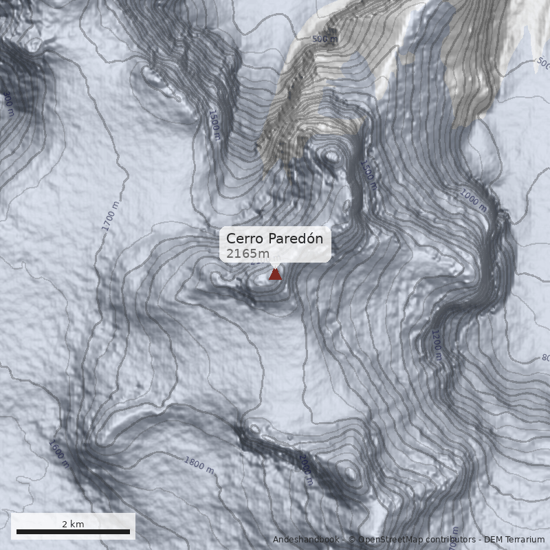 Mapa Cerro Paredón