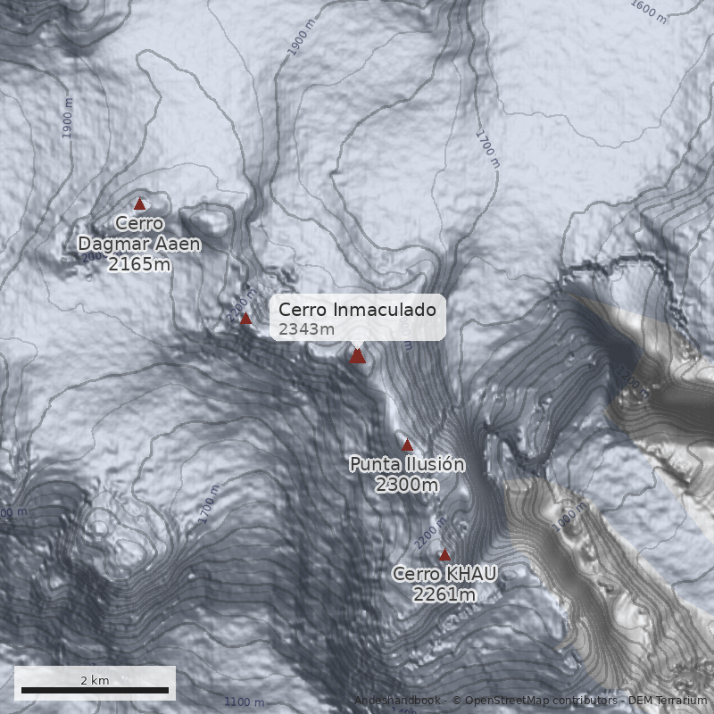 Mapa Cerro Inmaculado