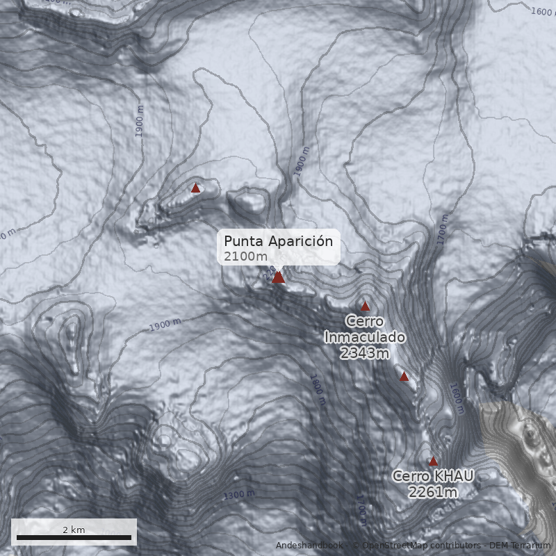 Mapa Punta Aparición