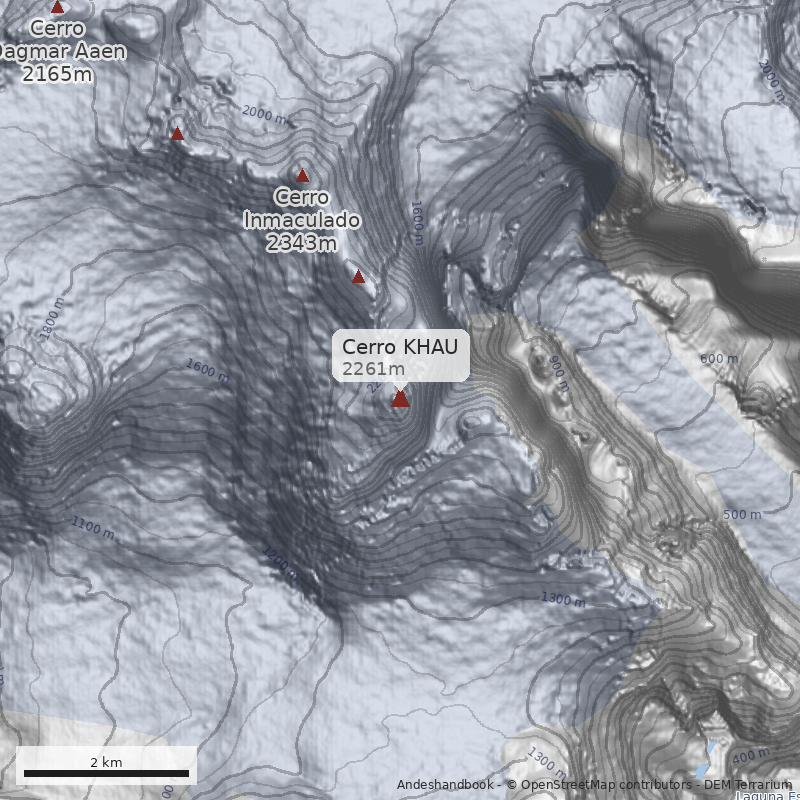 Mapa Cerro KHAU