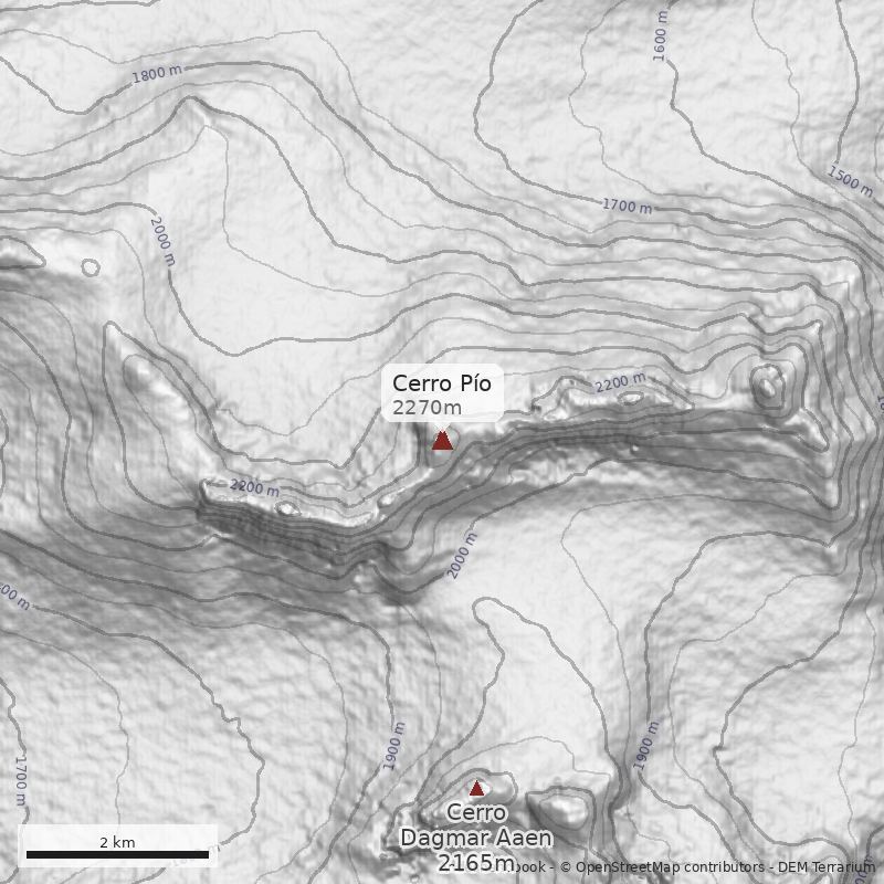 Mapa Cerro Pío