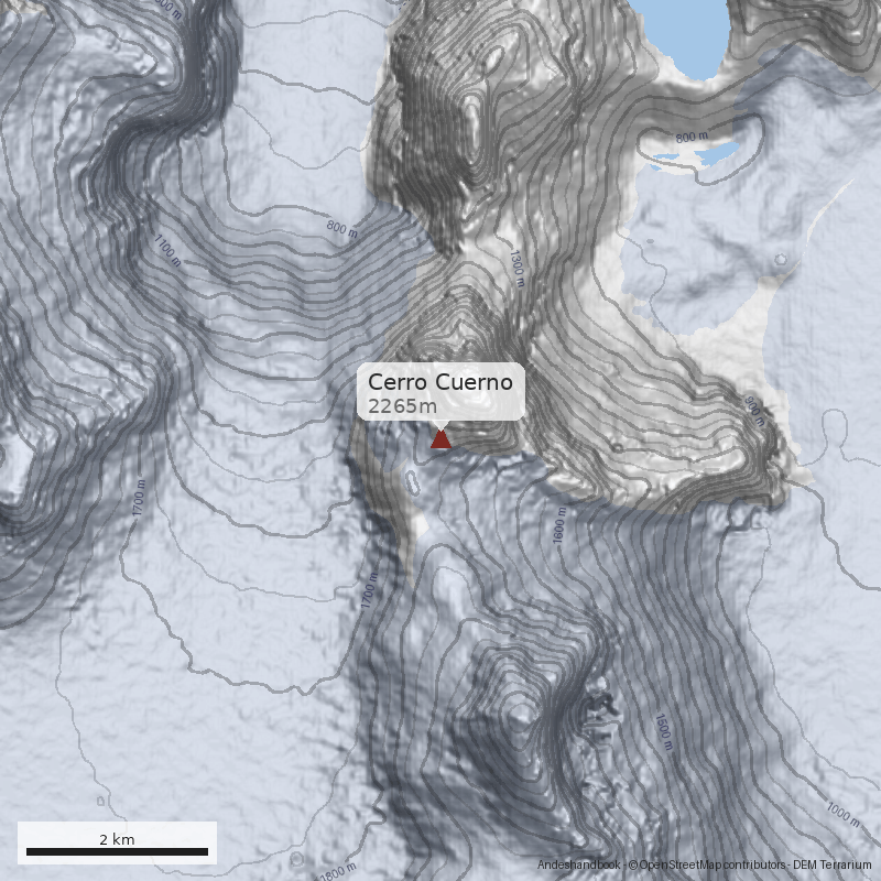 Mapa Cerro Cuerno