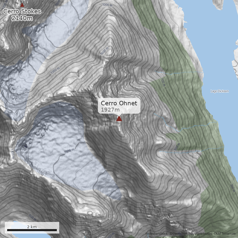 Mapa Cerro Ohnet