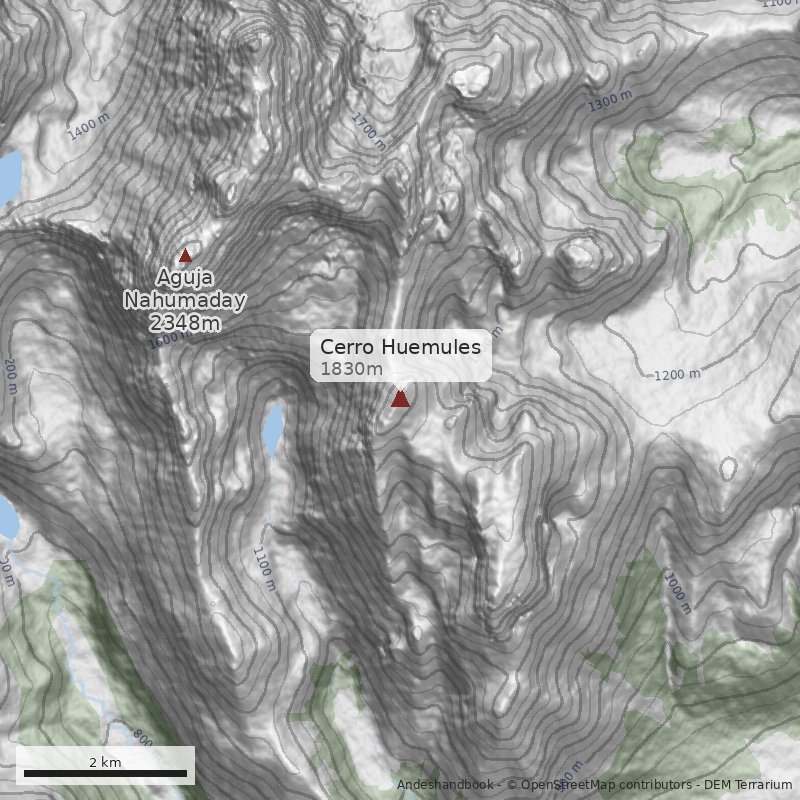 Mapa Cerro Huemules