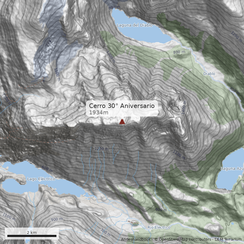 Mapa Cerro 30° Aniversario