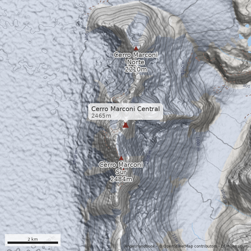 Mapa Cerro Marconi Central