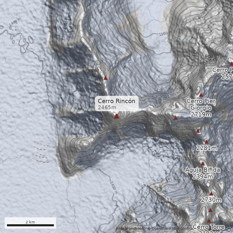 Mapa Cerro Rincón