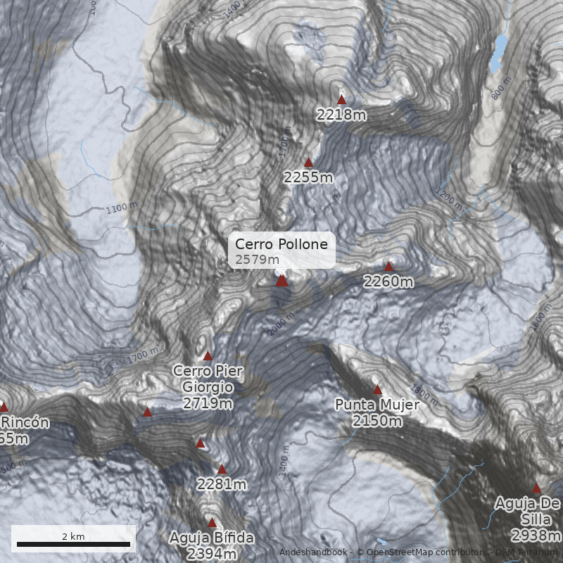 Mapa Cerro Pollone
