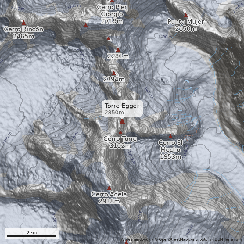 Mapa Torre Egger