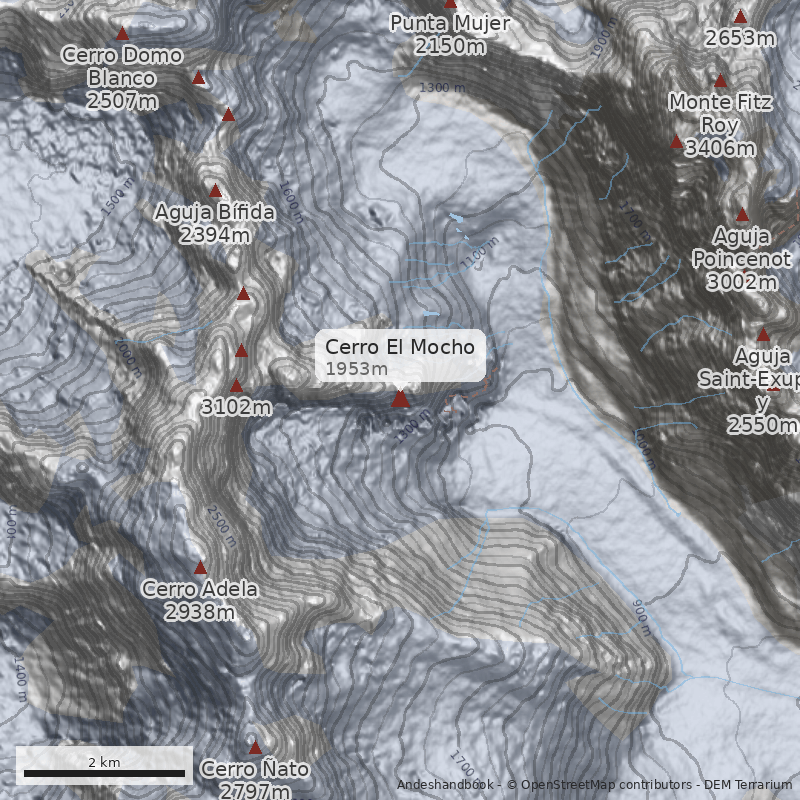 Mapa Cerro El Mocho