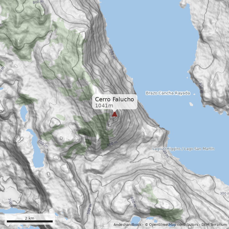 Mapa Cerro Falucho