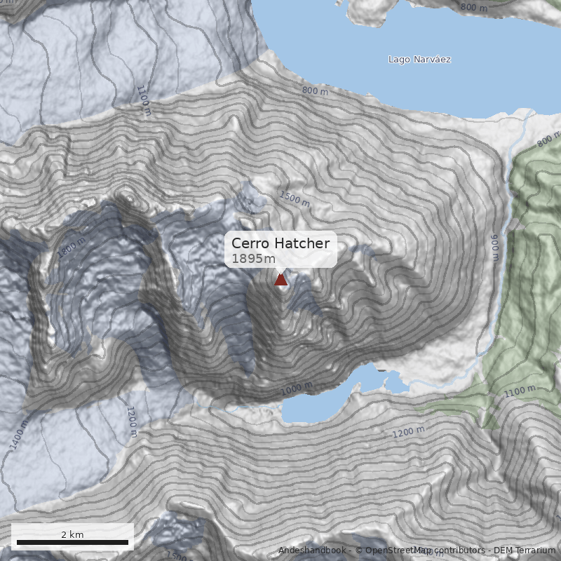 Mapa Cerro Hatcher