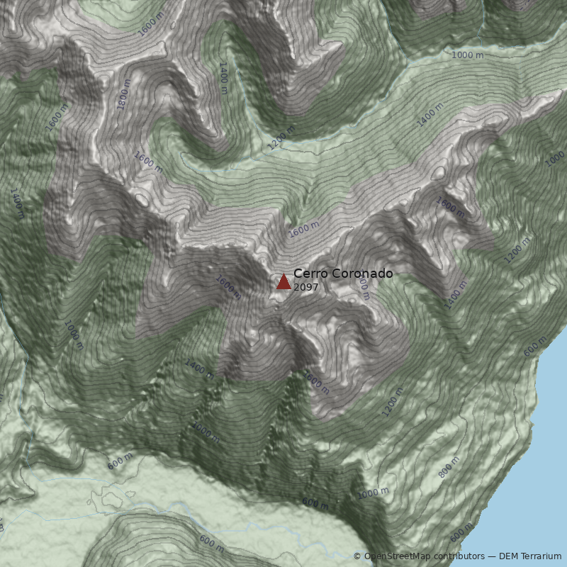 Mapa Cerro Coronado