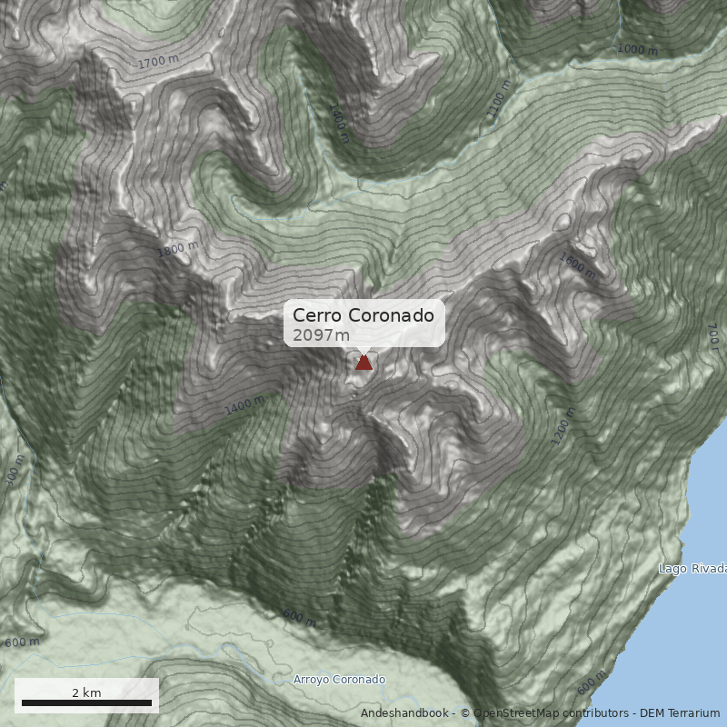 Mapa Cerro Coronado