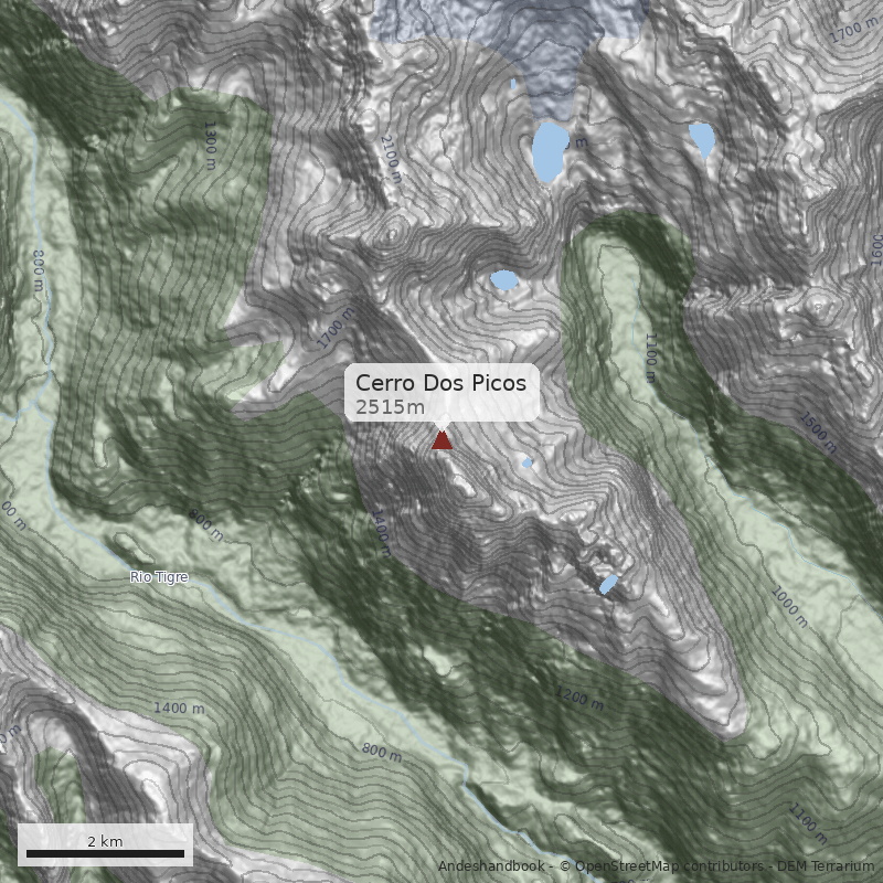 Mapa Cerro Dos Picos