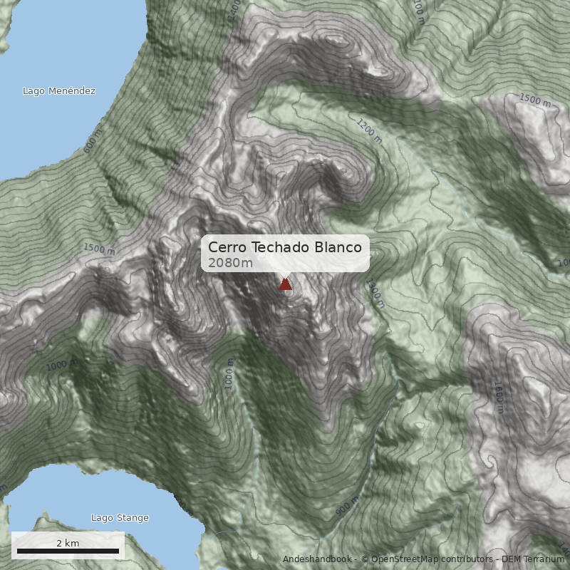 Mapa Cerro Techado Blanco