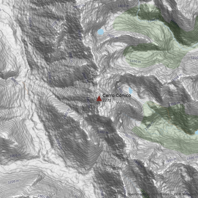 Mapa Cerro Cónico