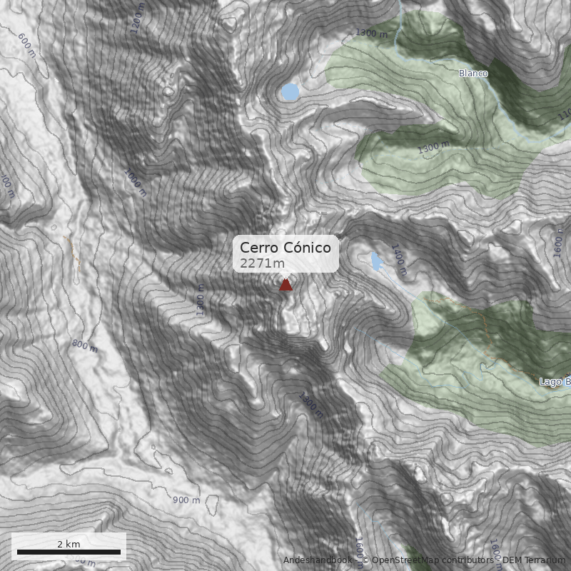 Mapa Cerro Cónico