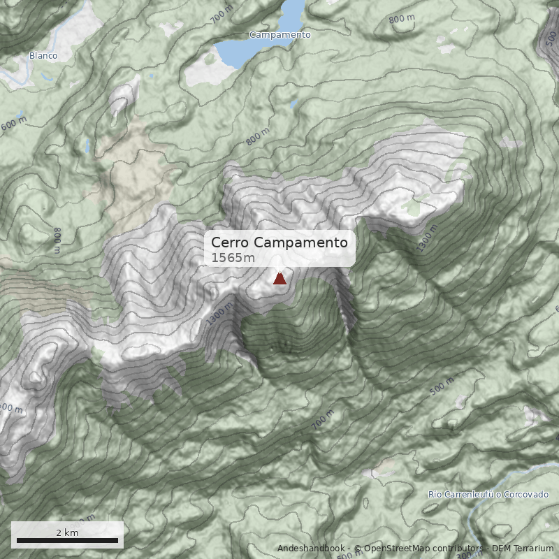 Mapa Cerro Campamento