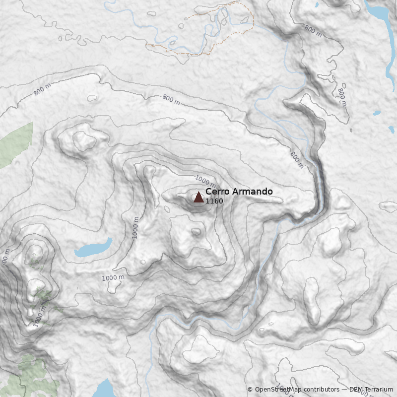 Mapa Cerro Armando