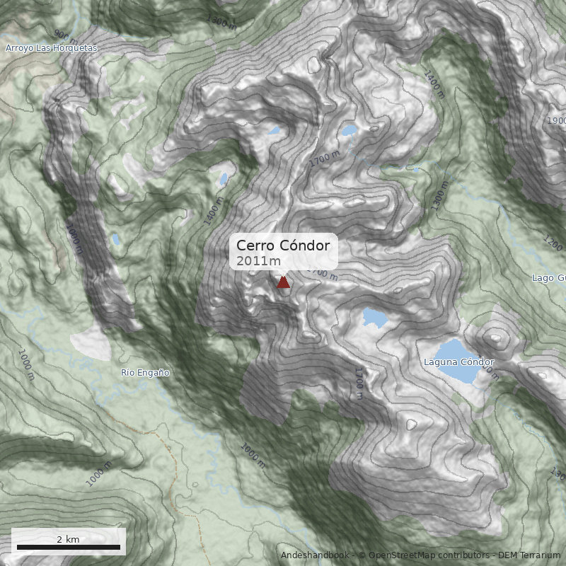Mapa Cerro Cóndor