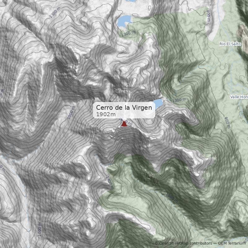 Mapa Cerro de la Virgen