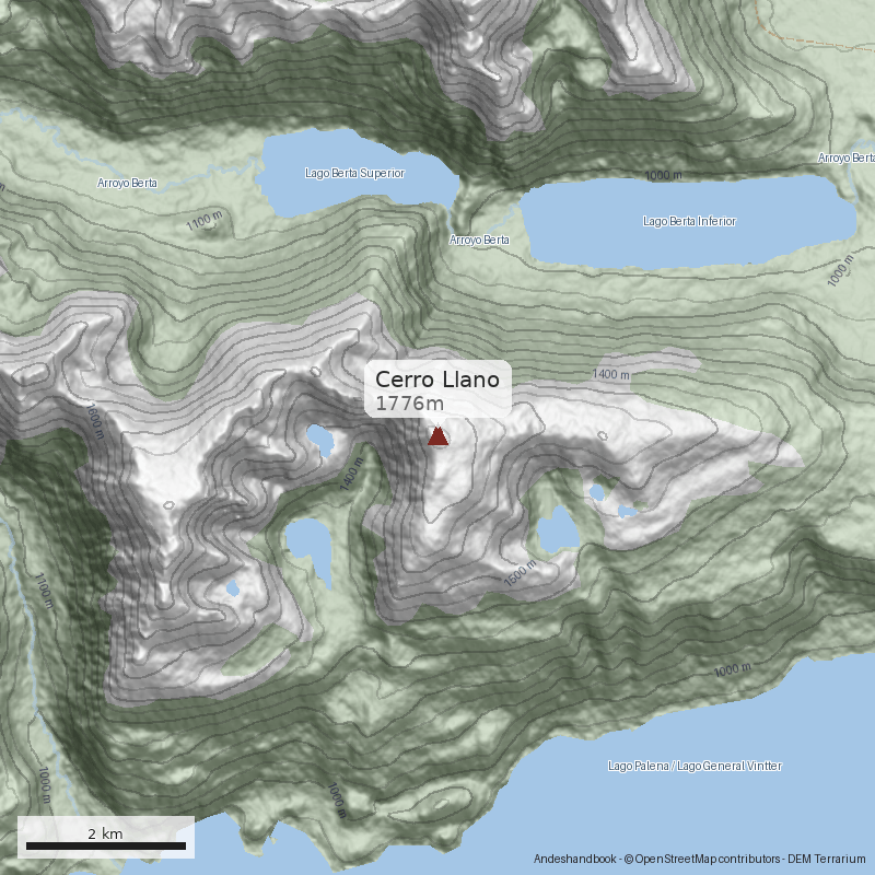 Mapa Cerro Llano