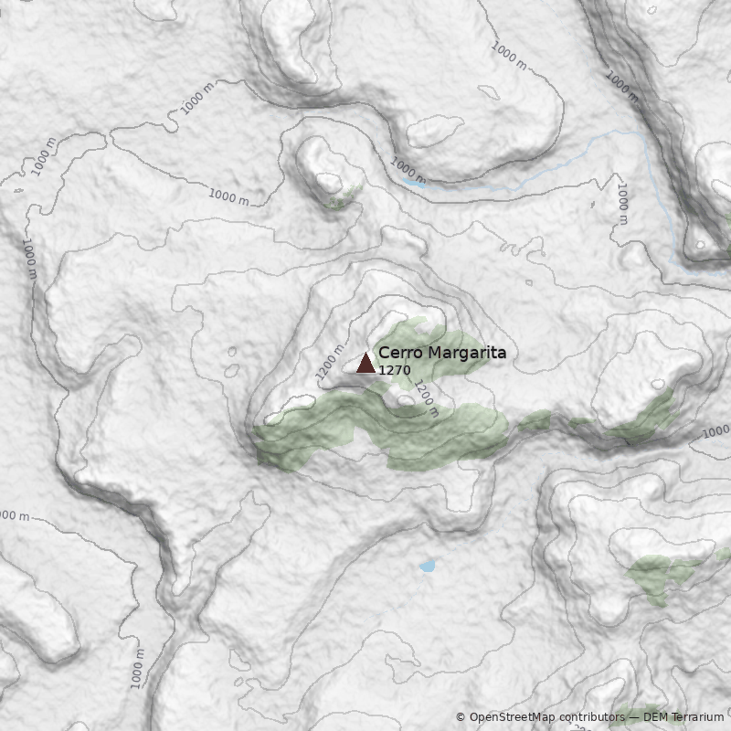 Mapa Cerro Margarita