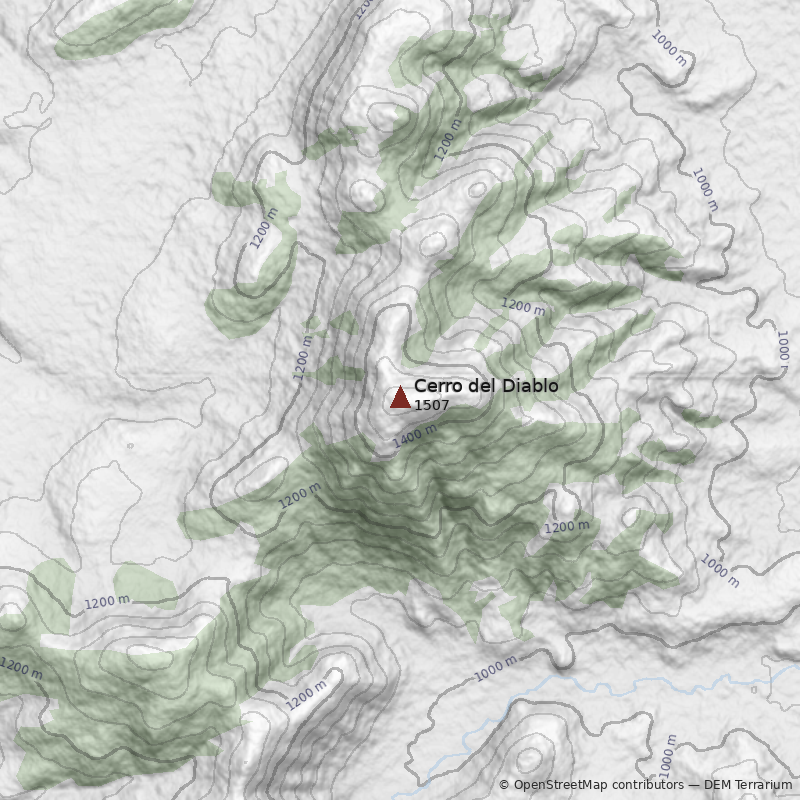 Mapa Cerro del Diablo