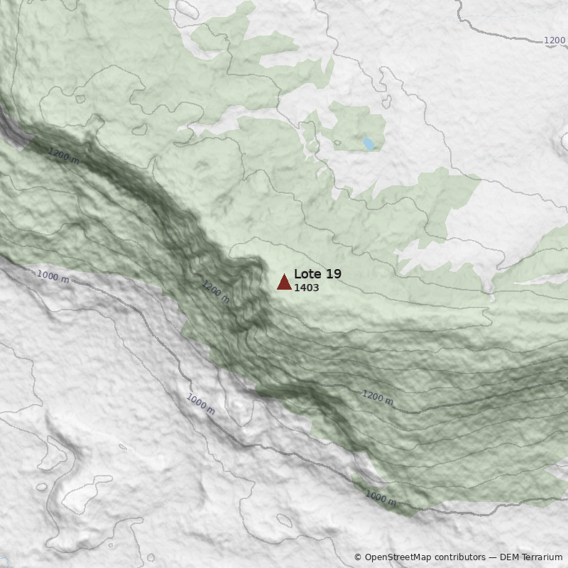 Mapa Cerro Lote 19