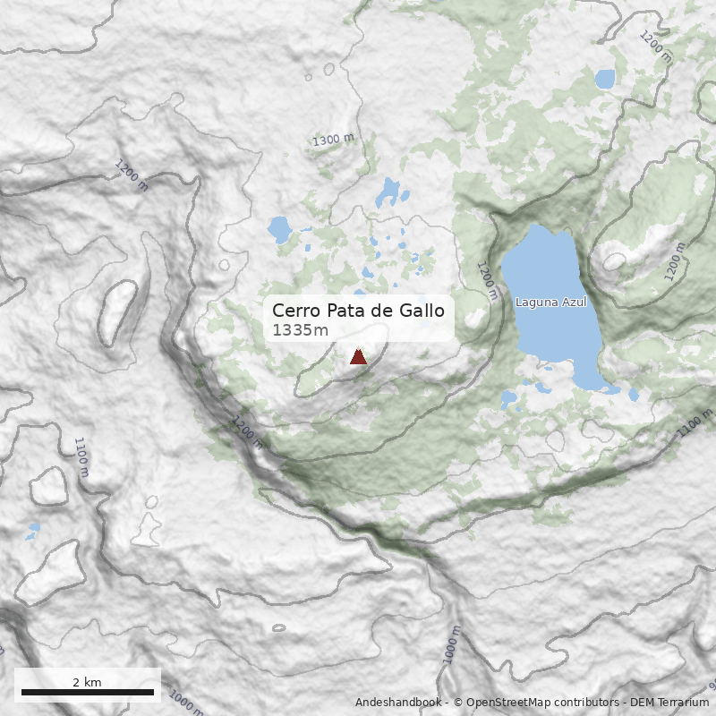 Mapa Cerro Pata de Gallo