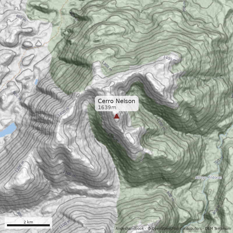 Mapa Cerro Nelson
