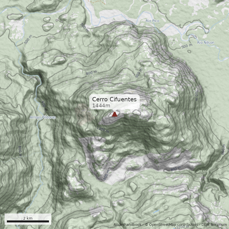 Mapa Cerro Cifuentes