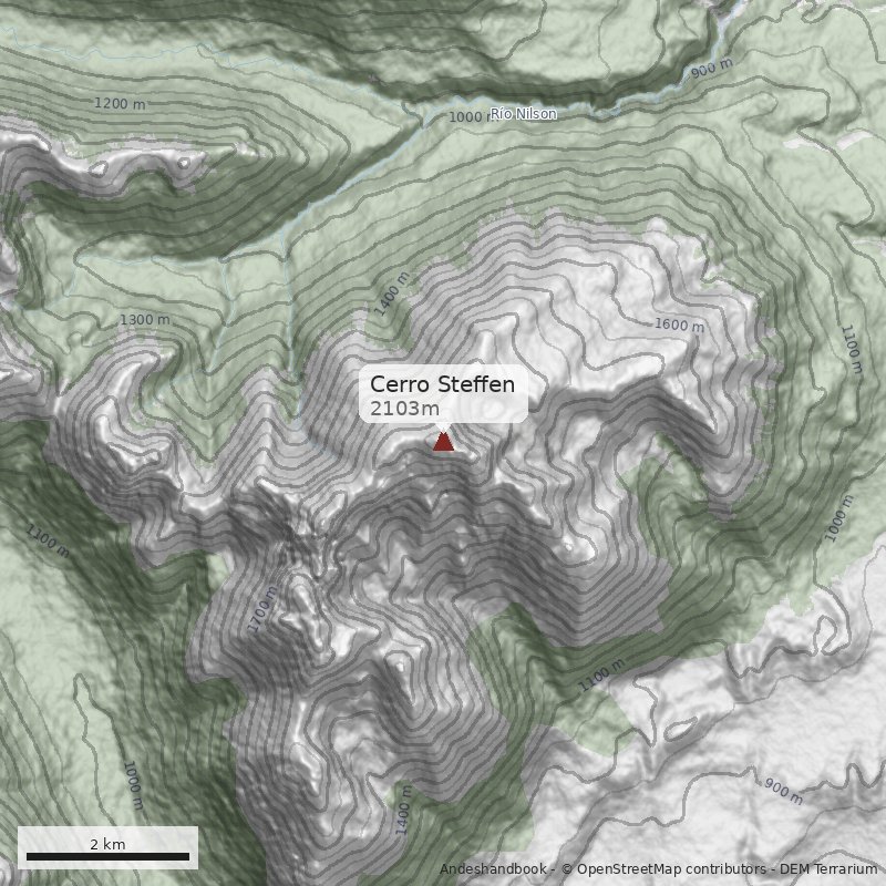 Mapa Cerro Steffen