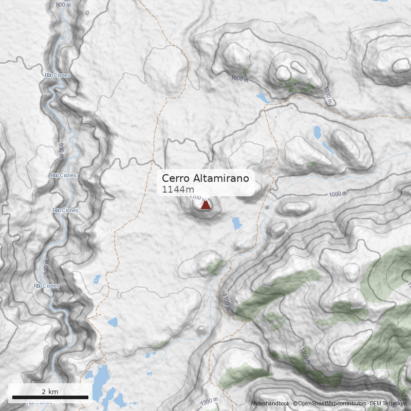 Mapa Cerro Altamirano