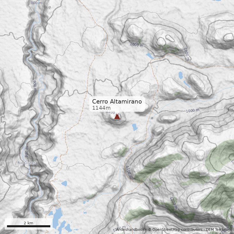 Mapa Cerro Altamirano