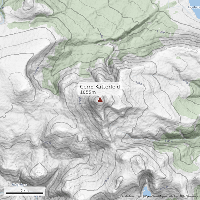 Mapa Cerro Katterfeld